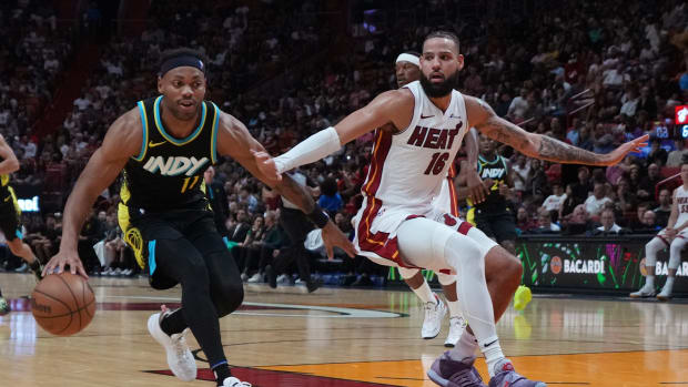 Indiana Pacers guard Bruce Brown Miami Heat
